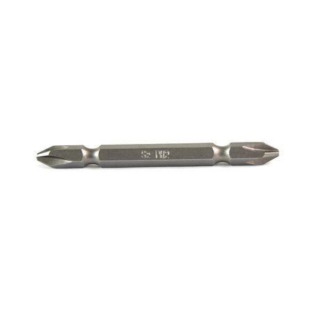 SUPERIOR STEEL 2# Phillips Double End Screwdriver Bits - 3 Inch Long, PK 25 Pack SP302D-25B